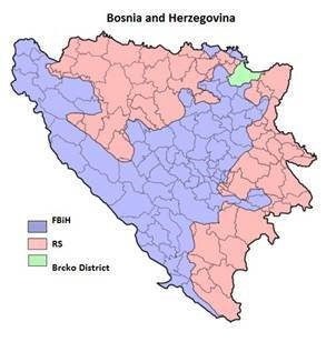 Map of BiH