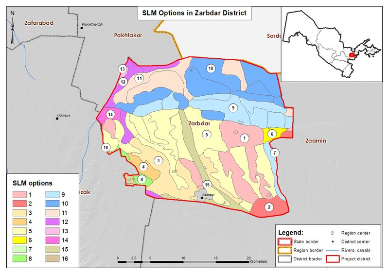 SLM options in Zarbdar district